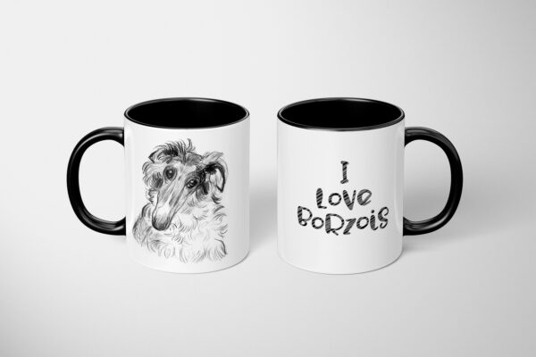 Mug I lLove Borzois